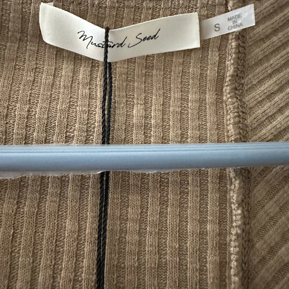 Mustard Seed Ribbed Tan Tank Top - Picture 2 of 3